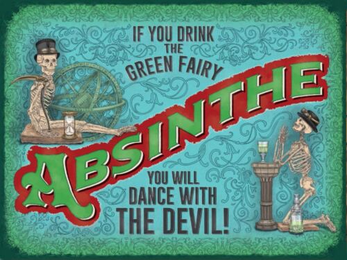 

ABSINTHE Retro Metal Tin Sign Poster Plaque Garage Wall Decor AAluminum 20x30cm（7.8x11.8inch）