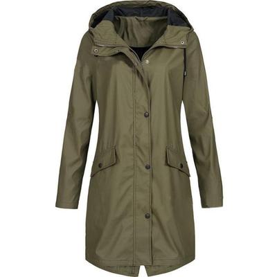 Damen Herbst Winter Outdoor Mittellange Windbreaker Jacke Neu Heiß Trendig Bergsteigen