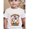 Summer New Red Rose Saint Judas Funny Print Boys Girls Clothes Cotton Casual Childrens Tshirt Fashion Kids Short Sleeved Shirt