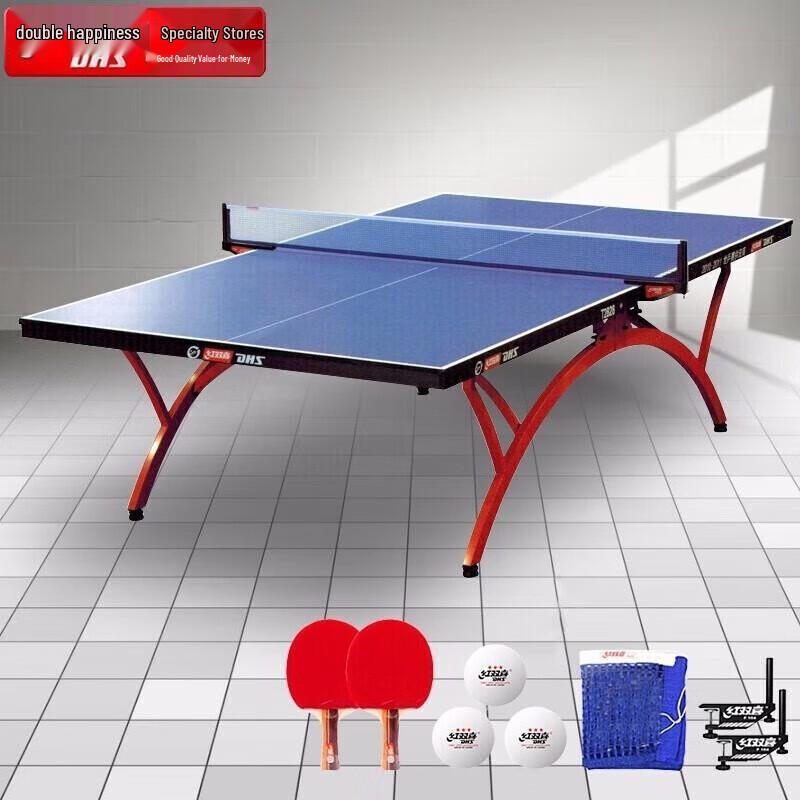 Double Happiness T2828 Foldable Indoor Ping Pong Table Set