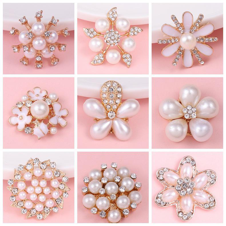 Creative Pearl Flower Diamond DIY Mobile Case Jewelry Accessories