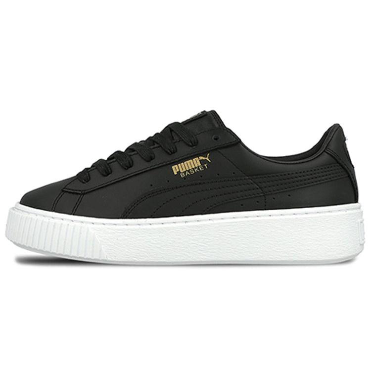(WMNS) PUMA Basket Platform Core 'Black Gold' Women's 364040-03
