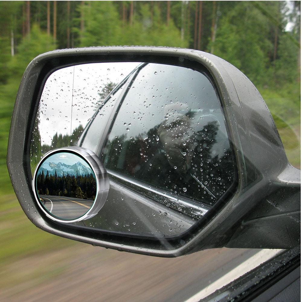 AABJS1 2Pcs Round Frame Convex Blind Spot Mirror Reversing Mirror For Chevrolet Lacetti Aveo Cobalt Cruze Malibu XL Trax Camaro Captiva