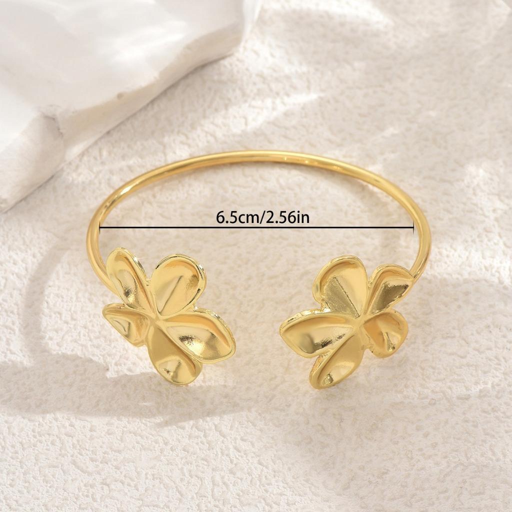 Wind Ladies Bracelet Versatile Premium Floral Design Opening Adjustable Bracelet Niche Versatile Women