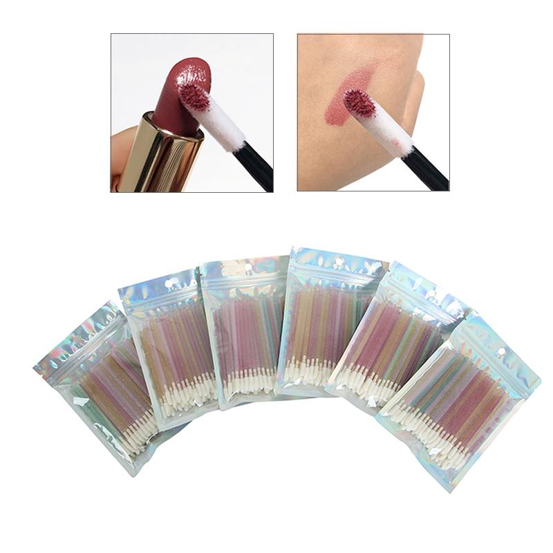 Disposable Crystal Mini Eco Friendly Portable Cosmetic Lipstick Lip Gloss Applicator Makeup Tool Exfoliator Scrub Lip Brush