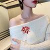 Women Brooch High-Gloss Rhinestones Irregular Flower Shape Lapel Pin Suits Coats Bags Scarves Badge Versatile Accessory