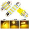 LED Car Light Set: 24PCS T10 Parking, Double-Ended Reading, License Plate, Interior Door Lights.