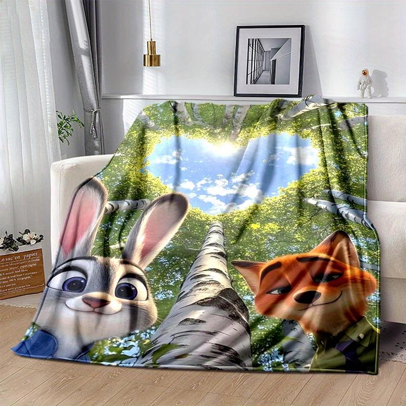 1pc, Zootopia Movie Characters Blanket Home Decor, Couch Cover, Outdoor Blanket, Gift for Friends, Flannel Fleece Blanket Suitable for Bed