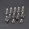 M3 X 5 6 8 10 12 14 16 18 20 25 28 35mm TA2 Grade 2 Titanium Flat Head Screw Bolts With Hex Allen Socket For DIY