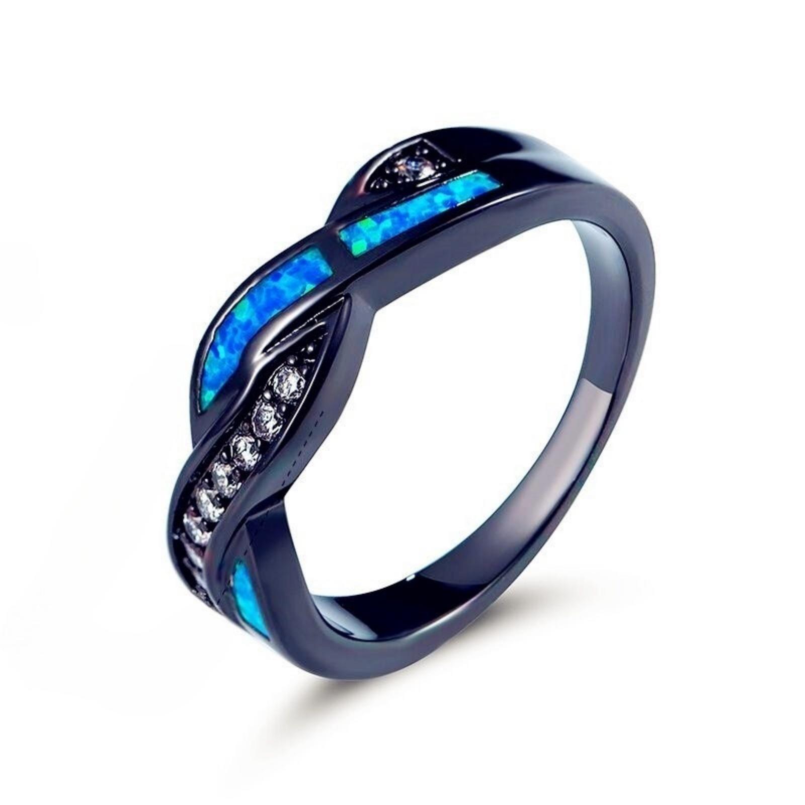 Wind Infinity Ring 2026 Fashion Trend Jewelry Exquisite Rings no. 6 синий