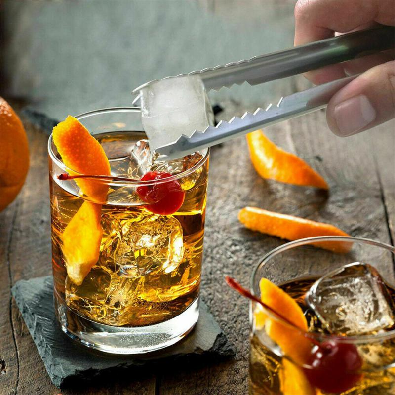 

Kitchen Tool Stainless Steel Tongs For Barbecue Party Bar BBQ Clip Bread Food Ice Clamp Ice Tong Cooking Accessories Gadget