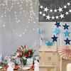 4m Long Star String Paper Garland for Wedding Birthday Party Baby Shower Decor
