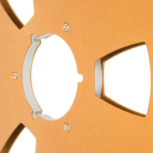 10-inch Replacement Tape Reel, Empty Tape Reel, Open Reel, Aluminum Alloy, Counter-Bending, 3 Wind-Resistant Holes, 1/4-inch Recording Tape Reel (Gold