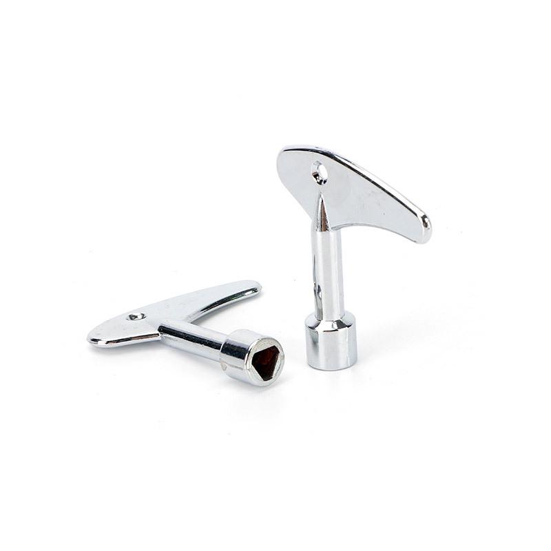 Cross Key Zinc Alloy Multipurpose Wrench for Elevator, Electrical Box, and Water Meter.