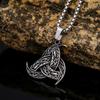 Men's Hip-Hop Stainless Steel Evil Eye & Hand Triangle Pendant Necklace