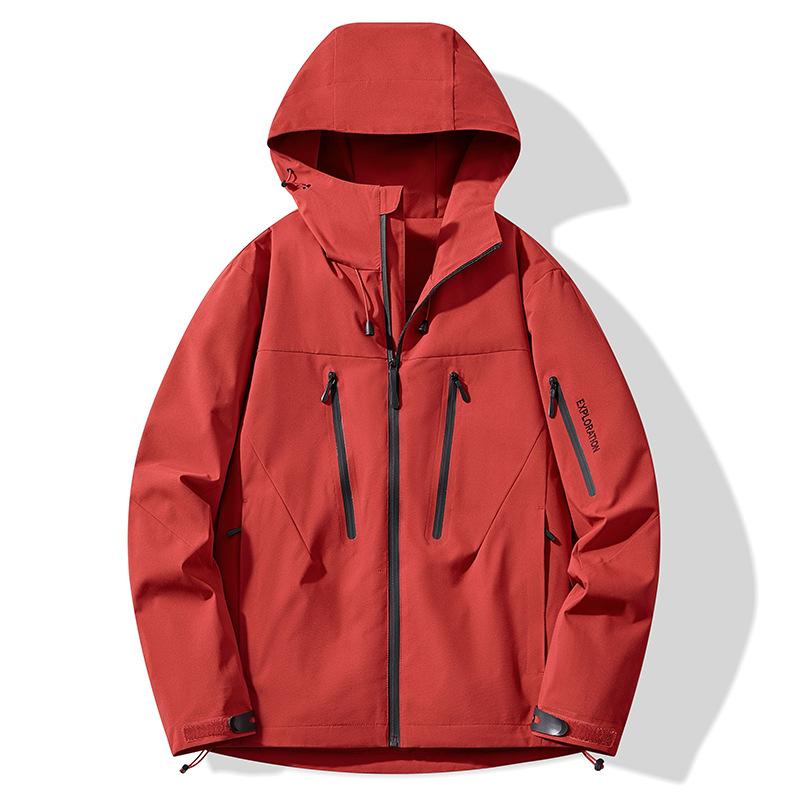 Spring and Autumn Couple Waterproof Jacket, Men's Hooded Jacket, Men's Thin Jacket, Men's Hooded Jacket