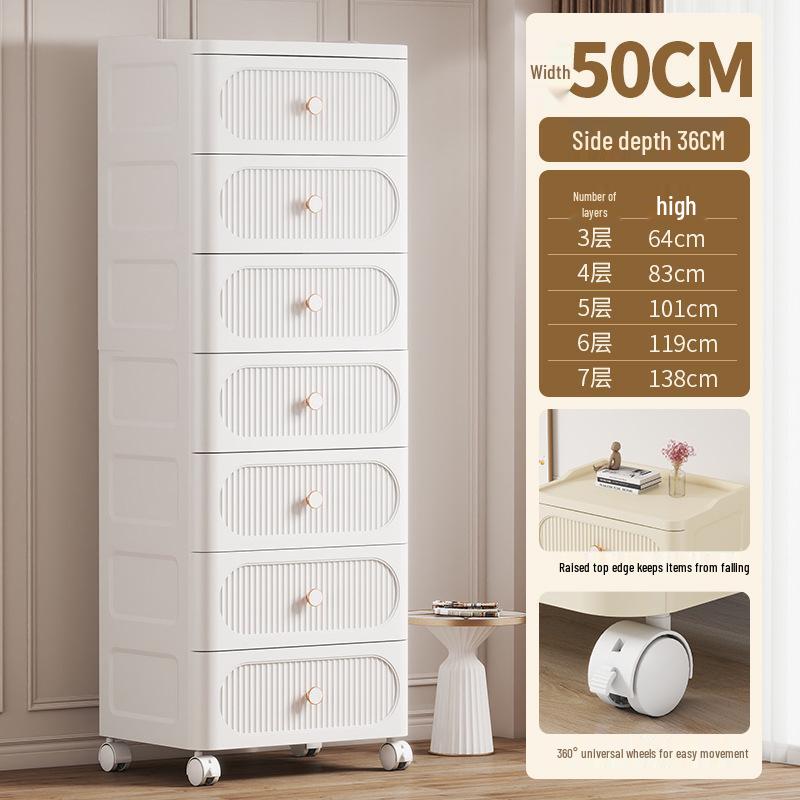 Kids' Plastic Drawer Storage Organizer for Toys, Snacks, and Clothes
