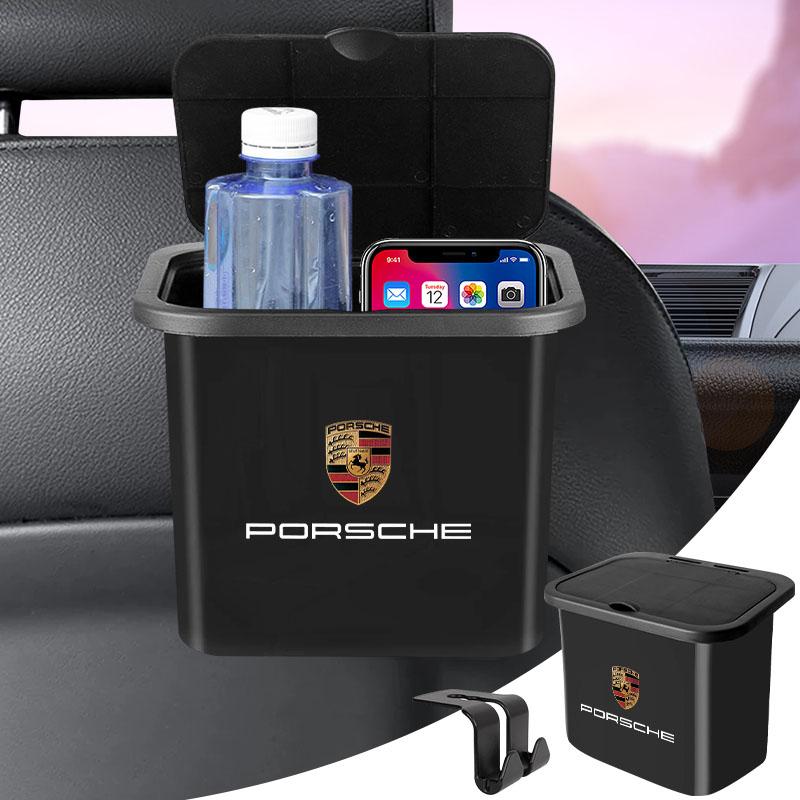 Hängender Mülleimer für die Rückenlehne des Autos Aufbewahrungskoffer Rücksitz-Organizer Für Porsche Boxster Cayenne Panamera Macan Cayman 911 918 996 917 991