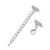20Sets/Box 10-25mm Lobster Clasps Hooks Extending Chain Bracelet End Connectors Slider Clasp for Handmade Jewelry Making Finding