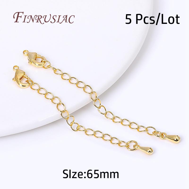 18K Gold Plated Lobster Clasp With Extension Chain,Ball Head Pin,Crimp Beads,Bead Tips,Jump Ring Supplies For Jewelry Wholesale