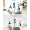 Blue Bronzing Jewelry Display Stand for Many Kinds of Jewellery's Displaying