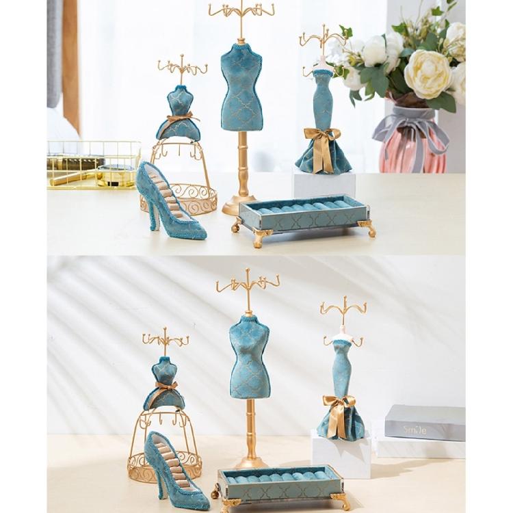 Blue Bronzing Jewelry Display Stand for Many Kinds of Jewellery's Displaying