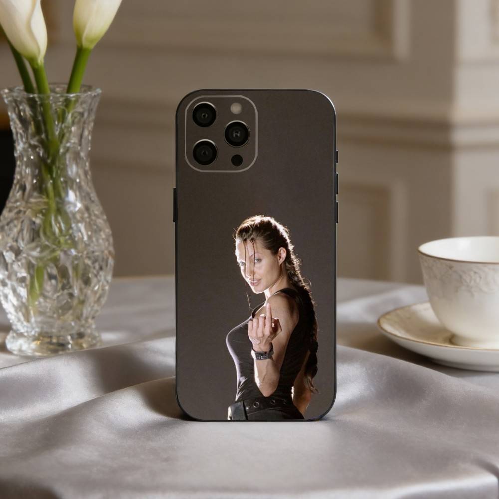 Bold A-Angelina J-Jolie Actress Phone Case For iPhone 17pro, 16,15,14,13,12,11 X XR Plus,Others Soft Black Cover