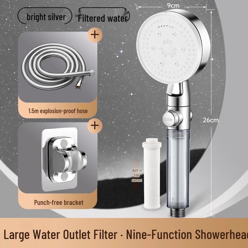MDNG 9-Mode Deoxygenation Filter Shower Head