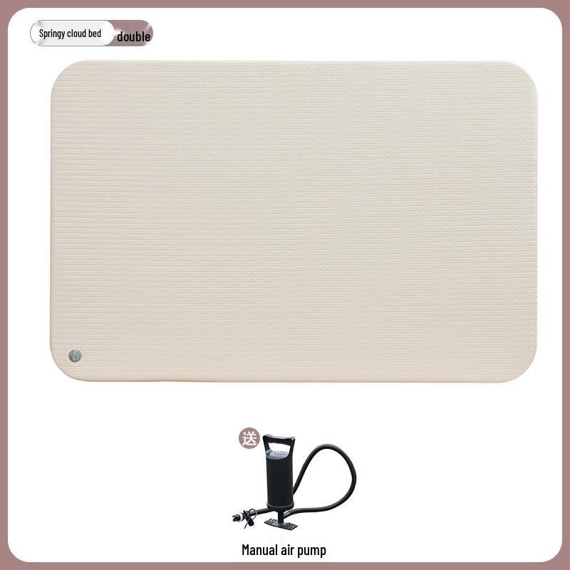 Portable Brushed Inflatable Mattress for Home and Outdoor Camping Single 192*65*5cm грязно-белый