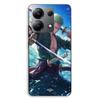 Phone Case - MANIACASE - Xiaomi Redmi Note 13 4G - Silicone TPU - One Piece Roronoa Zoro (sword) - Black