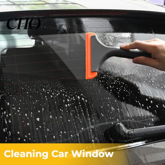 Soft Edge Vinyl Squeegee Silicone Tool for Car Wrap Installation Rubber Water Scraper Window Tint Removal Paint Protection Film Applicator Bubble Free