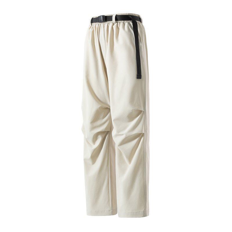 Hot Selling Ice Silk Grid Fabric Quick-Dry Outdoor Casual Loose Pants for Spring/Summer