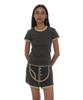 Partimento Woman Pwc Brief Detail Mini Skirt_Charcoal