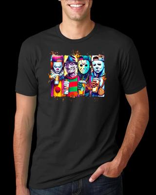 Camiseta Leyendas del Terror Chill Squad – Pennywise, Freddy, Jason y Michael