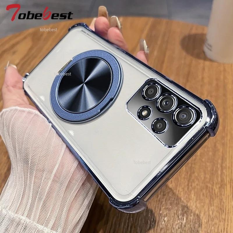 360 Degree Rotating Magnetic Bracket Shockproof Case For Samsung Galaxy A13 A23 A33 A53 A73 A12 A22 A32 A52 A52S 4G 5G Cover