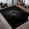 Cosmic Black Hole Pattern Area Rug Spiral Galaxy Design Soft Non-slip Carpet Living Room Bedroom Hallway Decor Mat