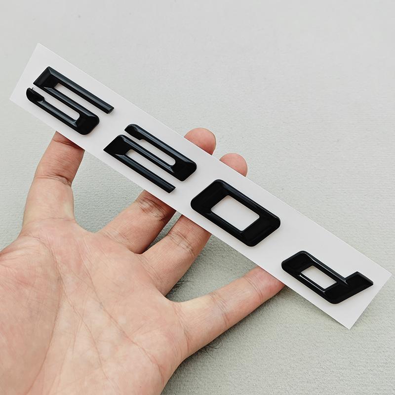 3D ABS Car Letters Logo 520i 530i 540i Rear Trunk Badge Sticker Decals For BMW 5 Series 520i 530i 540i G30 Auto Tail Marking