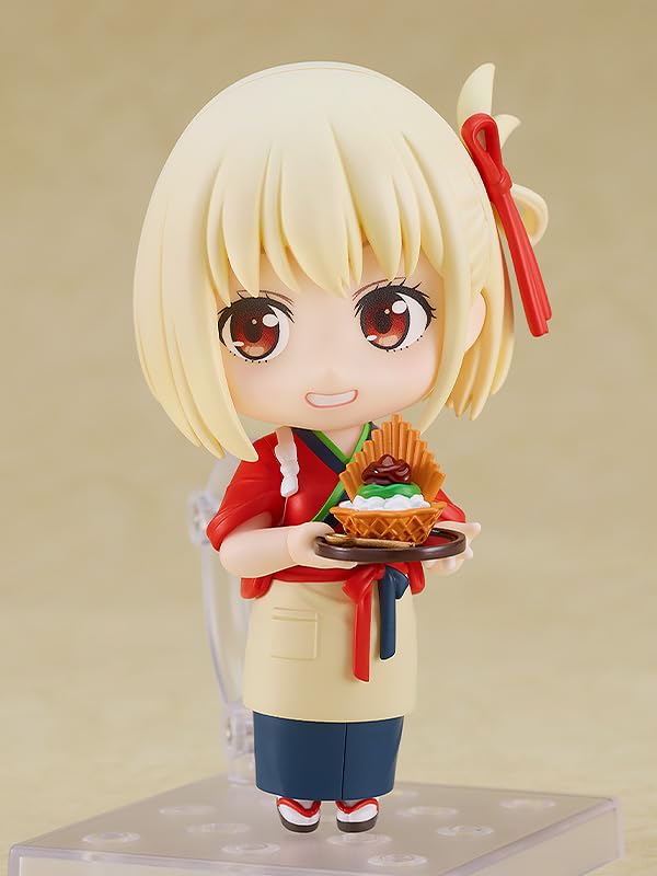 Nendoroid Licorice Recoil Chizuku Nishikigi Cafe Licolico Uniform Plastic Painted Movable Figure Ver. Non-scale