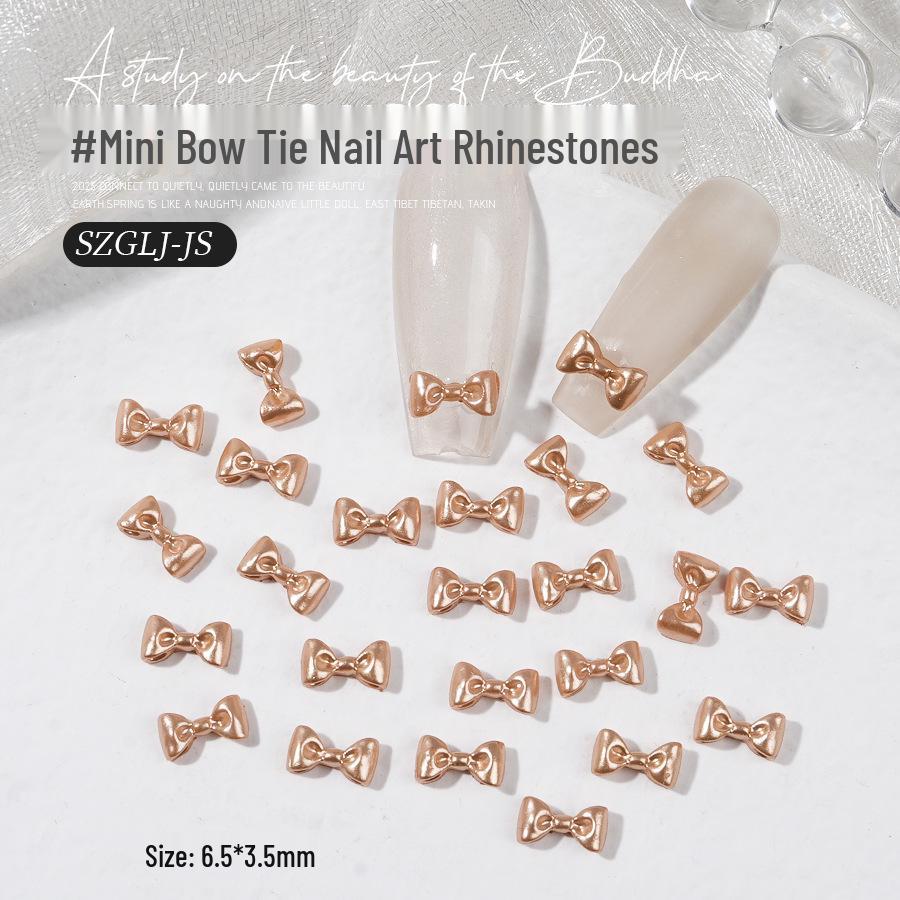 3D Mini Bow Rhinestone Nail Art Decorations - Cute & Versatile