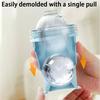 2026New Portable Foldable Ice Ball Cup With Built-In Straw Food-Grade Silicone Ice Maker Mold Summer Outdoor Travel Tumbler