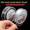 USA Crystal Elastic Cord for Beading: Wear-Resistant, Transparent Bracelet, Star Moon Vajra Bodhi, Thai