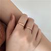 2-Piece Korean Style Micro-Pavé Diamond Roman Ring Set for Women - Simple, Fashionable Combination