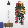 Hanging Artificial Malus Spectabilis 11 Fork UV Resistant Realistic Fake Flower Wedding Party Indoor Outdoor Garden Wall Hanging Faux Flower
