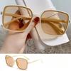 2026 Gradient Sunglasses for Women Trendy Retro Square Style Big Box Fashion Ins Female Trend Eyewear