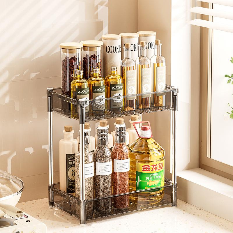 Two-layers Makeup Storage Box Multi-functional Retractable Gap Large Capacity Storage Rack Home Kitchen Accessories Dropshipping