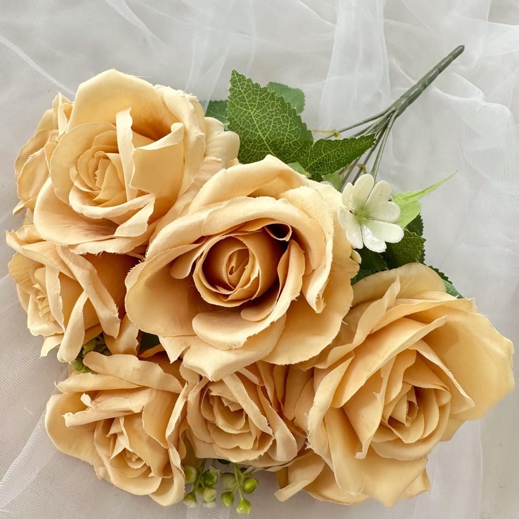 Rose Plant Simulated Restaurant Desktop Decoration Wedding Props Photography