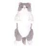 Sunlemon P-6462 Knee Cat Plush Toy Gray Soft and Cuddly Stuffed Animal