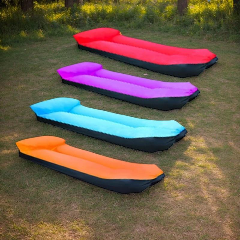 Portable Inflatable Sofa and Chair Combination - Outdoor Bed Shaped Lounge Chair with Quick Inflation and Deflation Suitable for Camping Beaches