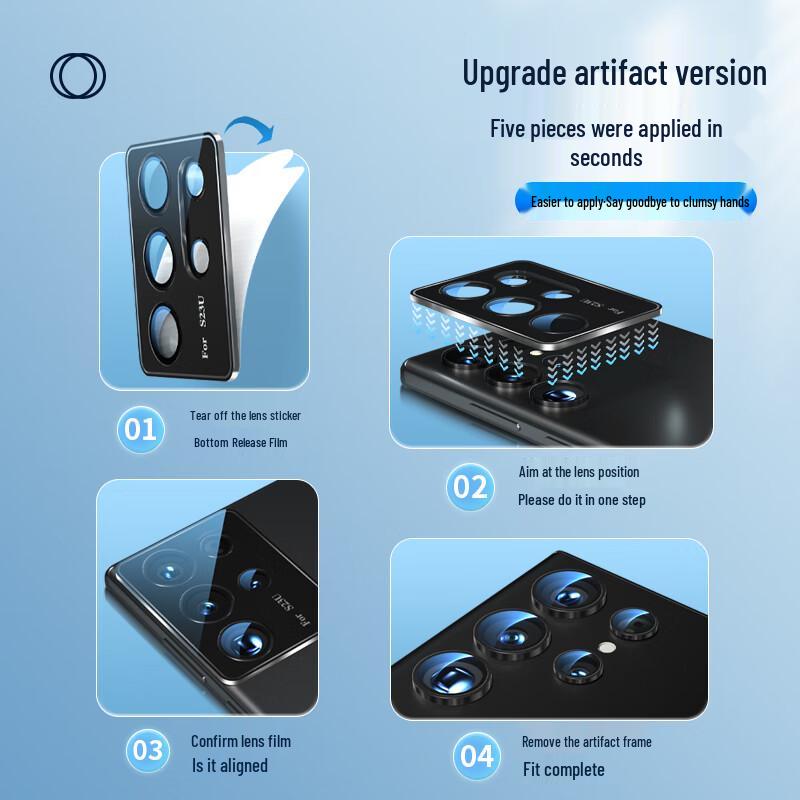 Samsung Galaxy S Series Tempered Glass Camera Lens Protector