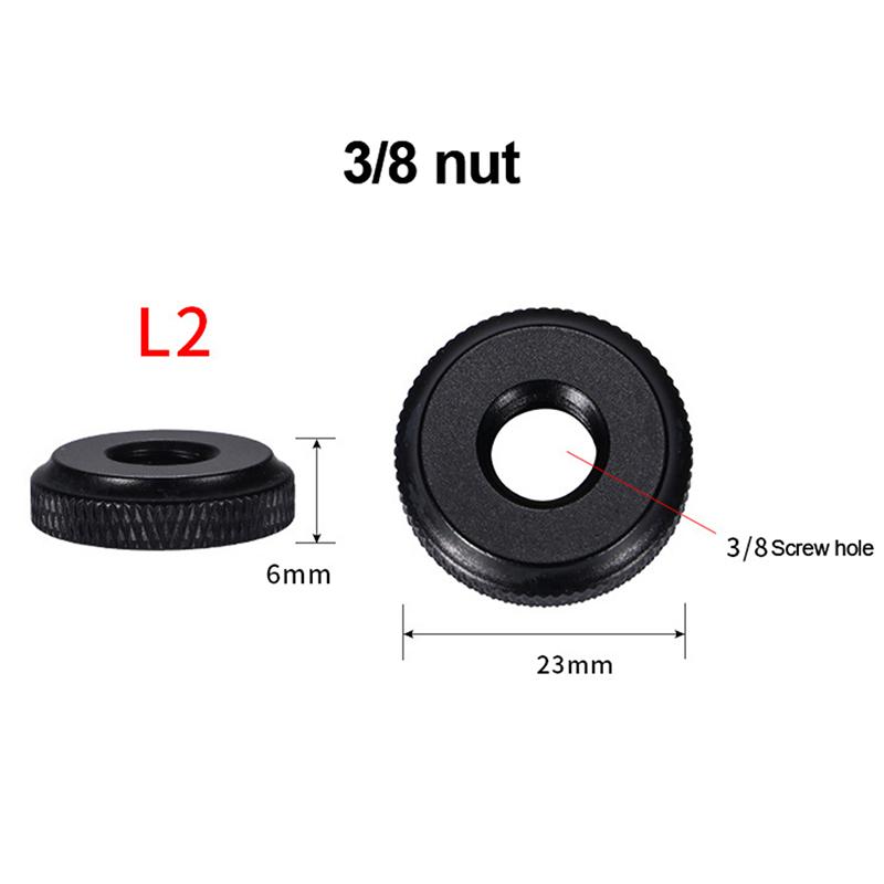 Camera Screw 1/4 3/8 5/8 Inch Nut Photography Accessories  Shoe Seat Lock Knob Flash Stand Mount Adapter For Dslr Tripod Selfie Stick